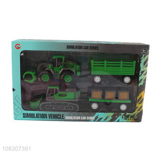 Wholesale 2 Pieces Inertial Engineering Vehicle Toy Car Set
