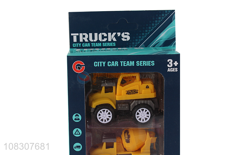 Hot Products 3 Pieces Simulation Truck Pull Back Vehicle Toy