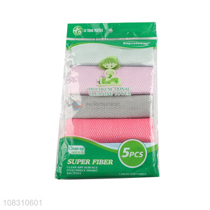 Customized multi-use microfiber cleaning cloths for indoor outdoor