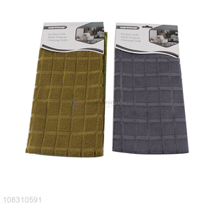 Wholesale highly absorbent microfiber cleaning cloths for kitchen