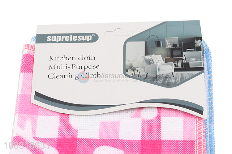New product cartoon design cleaning cloths for dishes tabletop