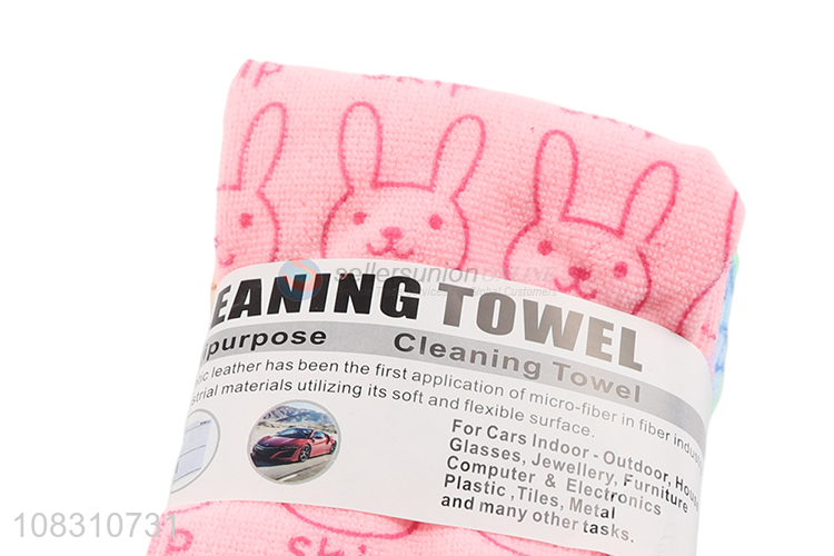 Low price multi-use microfiber cleaning cloths for mirrors tables