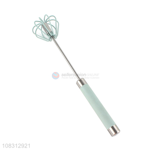 Factory price kitchen manual mixer stainless steel egg beater