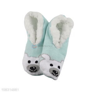 China market cartoon floor socks ladies plush fleece socks