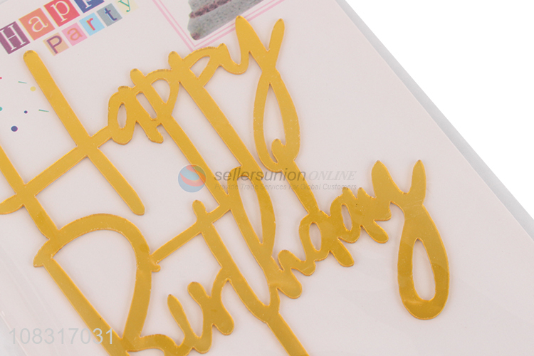 Online wholesale happy birthday cake decoration cake topper