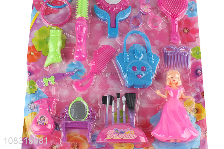 Delicate Design Plastic Girls Beauty Play Set For Kids