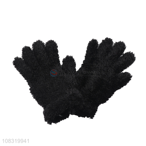 New arrival women winter warm gloves fuzzy knitted mittens