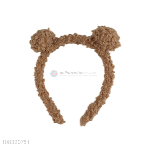 New arrival cute headband fluffy hairband with bear ears
