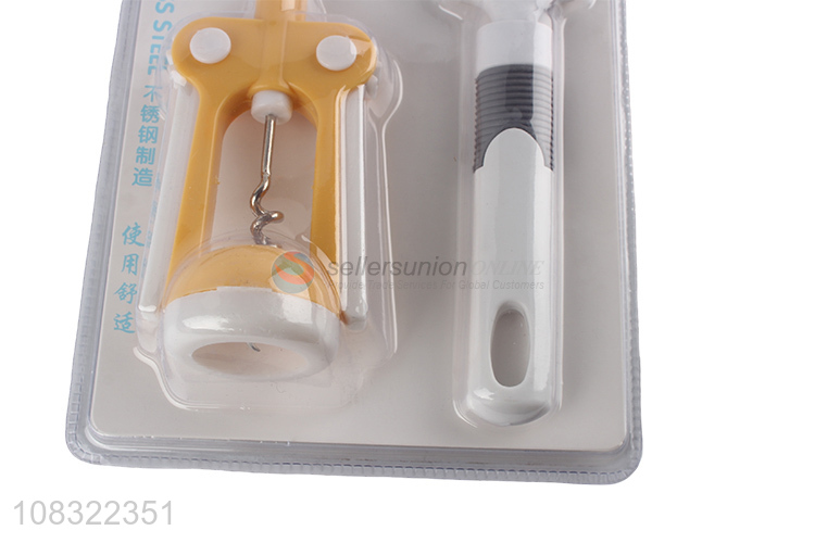 Top sale plastic bottle opener fruit peeler kitchen gadget set