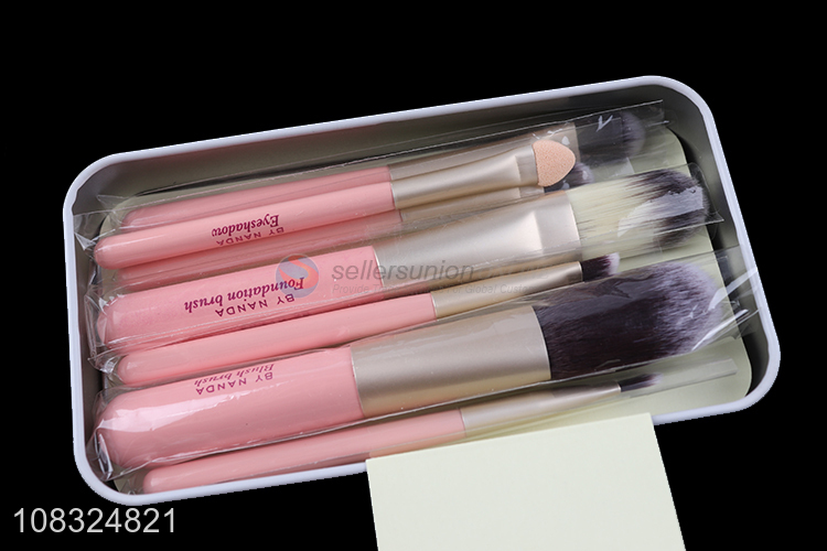 New arrival 7pieces portable women makeup brush set for beauty