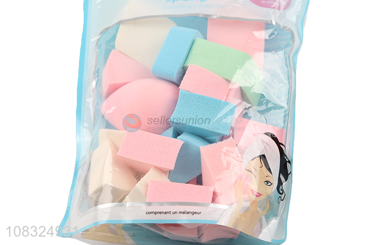 New arrival women makeup tools soft cosmetic sponge puff set