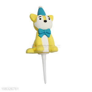 New Design Cartoon Animal Clay Cake Topper For Kids Birthday Cake