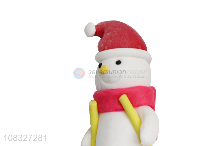 Cartoon Snowman Cupcake Topper Baby Birthday Cake Topper