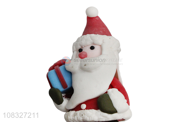 Popular Santa Claus Clay Doll Cake Topper Cupcake Decoration