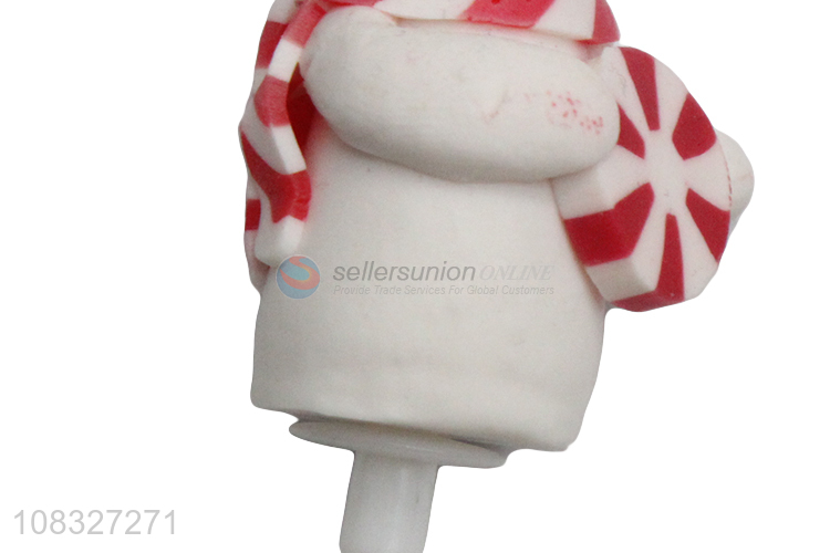 Wholesale Snowman Design Polymer Clay Cake Topper Cake Decoration