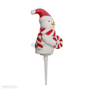 New Arrival Snowman Shape Cake Topper Cute Cake Decoration