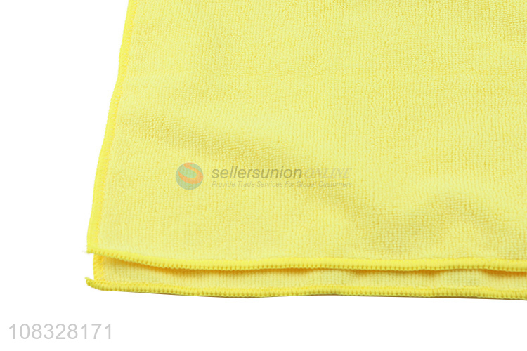 High quality yellow polyester bath towel absorbent towel