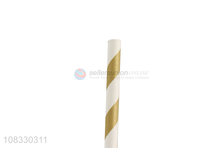 Yiwu market multicolor disposable paper drinking straws