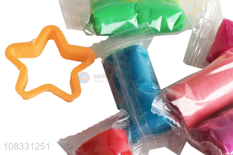 Yiwu market kids plasticine play dough set with molds