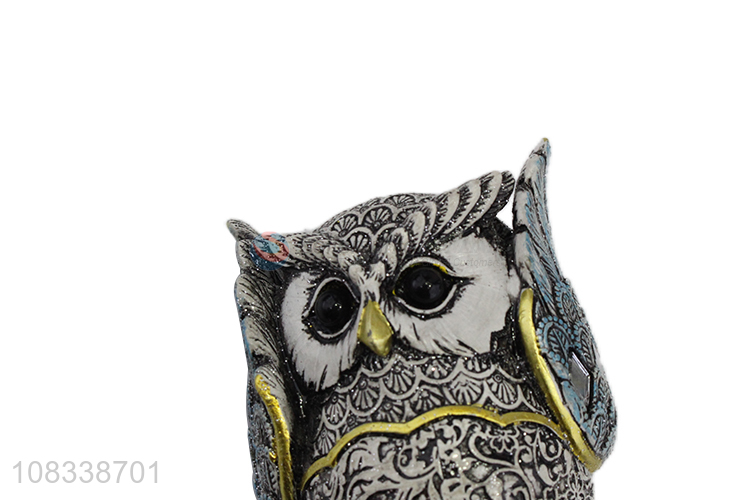 Hot Selling Lifelike Resin Owl Figurine Ornament