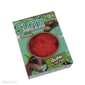 Wholesale fun dig out game sloth digging toy glow in the dark