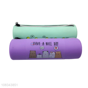 Wholesale Fashion Cylindrical Pencil Case Pencil Bag