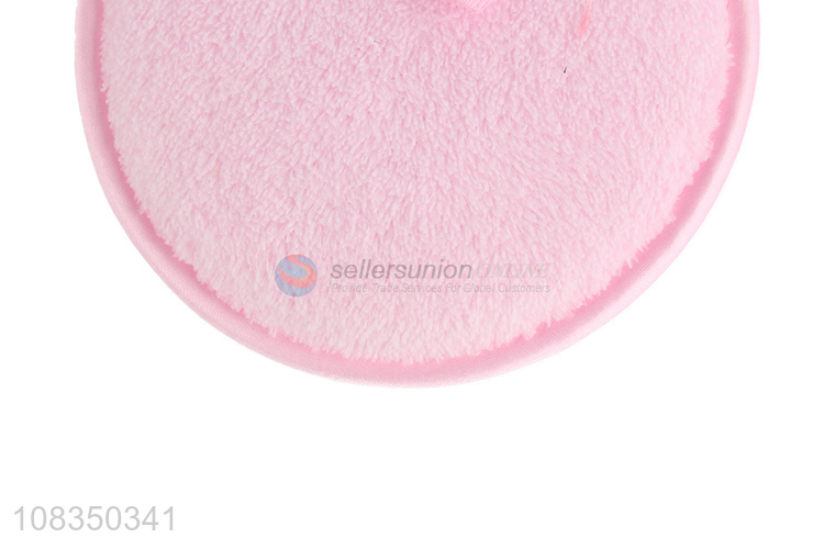 Top selling pink round cosmetic sponge facial cleaning pads