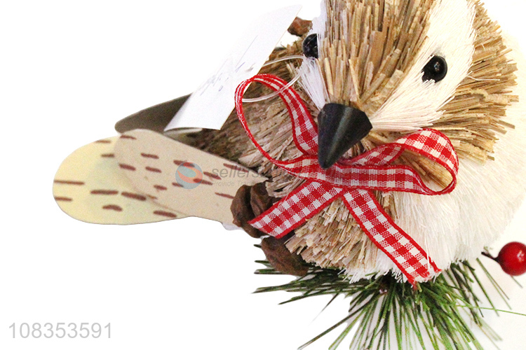 Factory supply bird figurines grass gifts crafts folk art ornaments