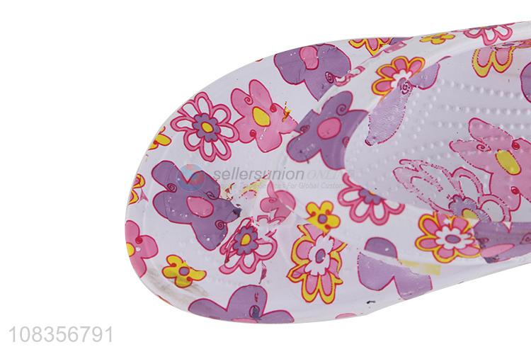 High quality colourful printed flips-flops slippers for girls