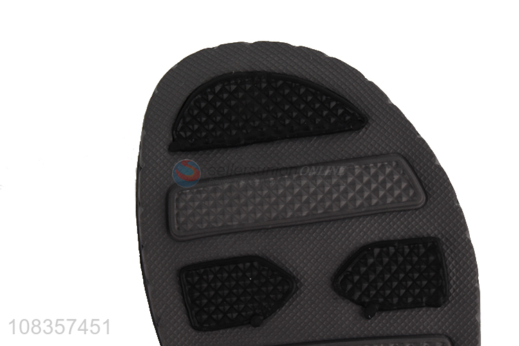Low price wholesale black simple flip flops home slippers