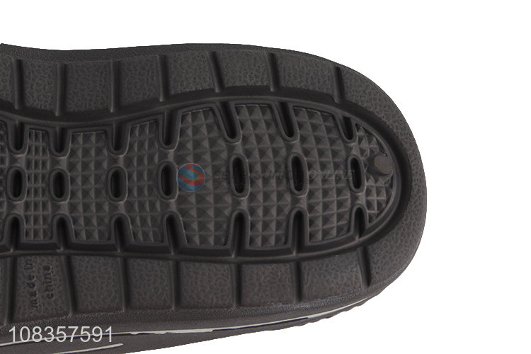 Factory wholesale black non-slip slippers men flip flops