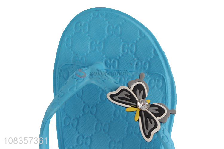 Online wholesale non-slip bath slippers ladies causal flip flops