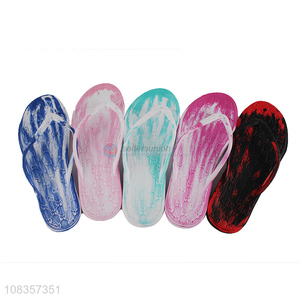 Latest Design Printed Women Outdoor Flip Flops Fashion Slippers