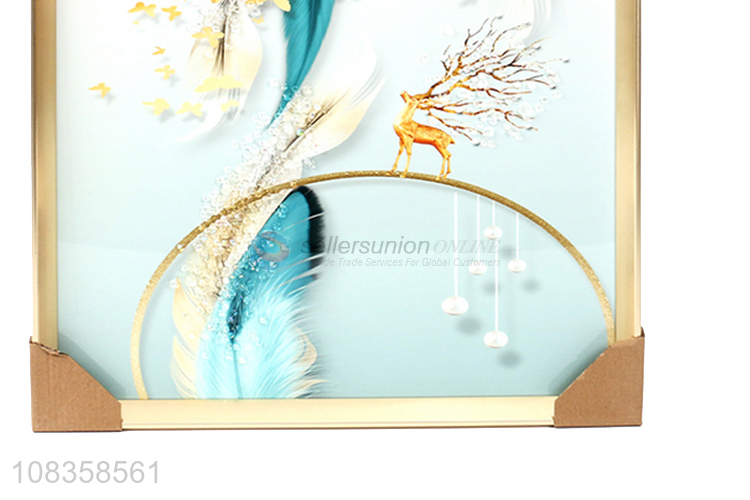 Hot Sale Diamond Crystal Porcelain Decorative Painting