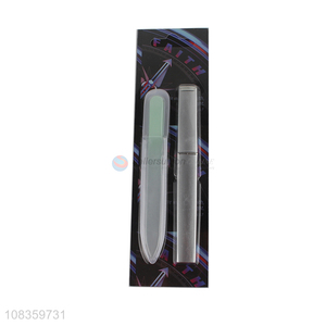 High quality corrosion glass nail file nano glass nail shiner with case