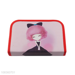 Wholesale cute cartoon printed multipurpose pencil case for students