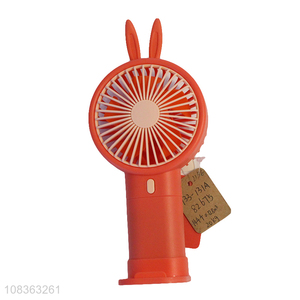 New imports cute portable fan handheld fan with phone stand and light