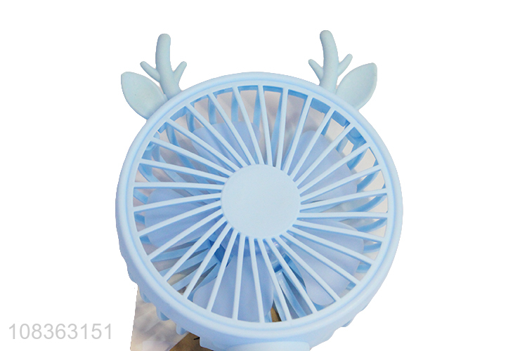 Best selling rechargeable desk fan cartoon handheld fan for travel