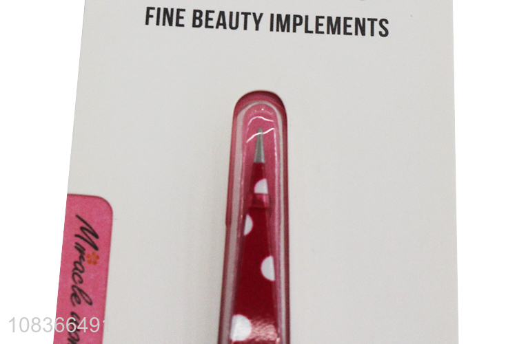 Yiwu direct sale creative eyebrow tweezers for ladies makeup