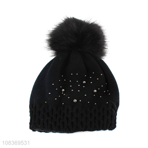 Most popular multicolor winter warm knitted hat beanies hat