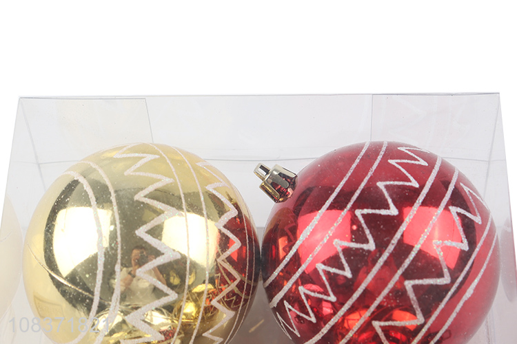 Factory price 4 pieces shatterproof Christmas balls Christmas tree pendants