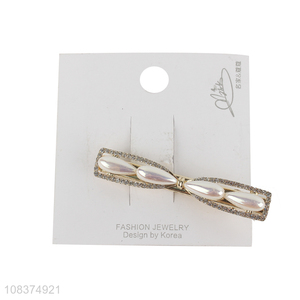 Yiwu factory fashion pearl hairpin hair clips for sale