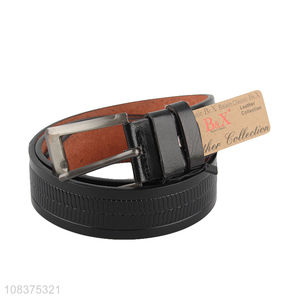 High quality men's casual dress belts microfiber leather jeans belt