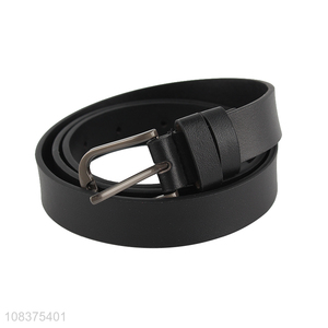 Wholesale women's casual belt classic pu leather belt for jeans