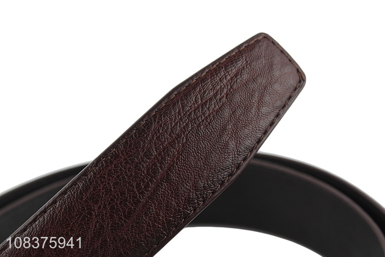 Best selling men's casual pants belt classic faux leather belt