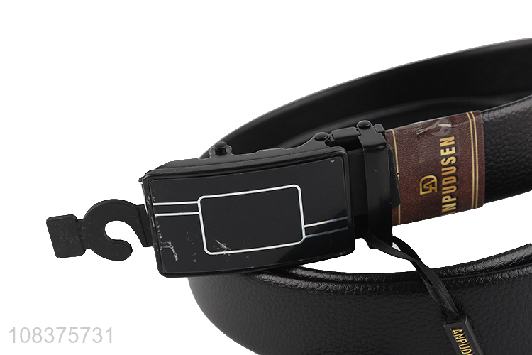 New imports men's pu leather pants belt with automatic buckle