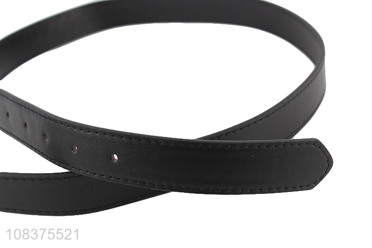 Wholesale women's pants belt retro pu leather belt with alloy buckle