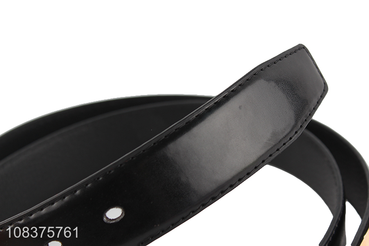 Wholesale men's casual dress belt classic pu leather belt for jeans