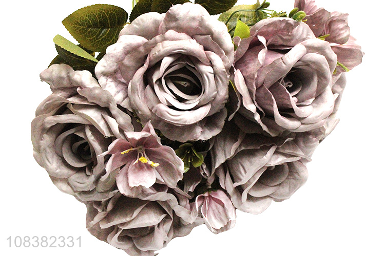 Factory wholesale 9heads natural wedding decoration fake flower