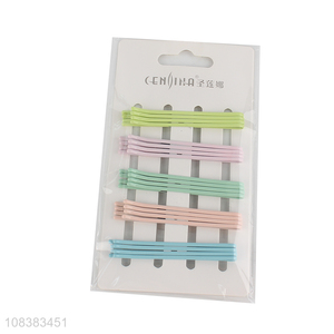 Hot sale assorted colors metal bobby pins fashion women hair accessories